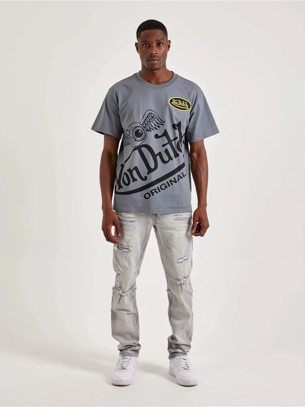 Smoke Rise NY MENS SMOKE RISE DISTRESSED SLIM DENIM JEANS